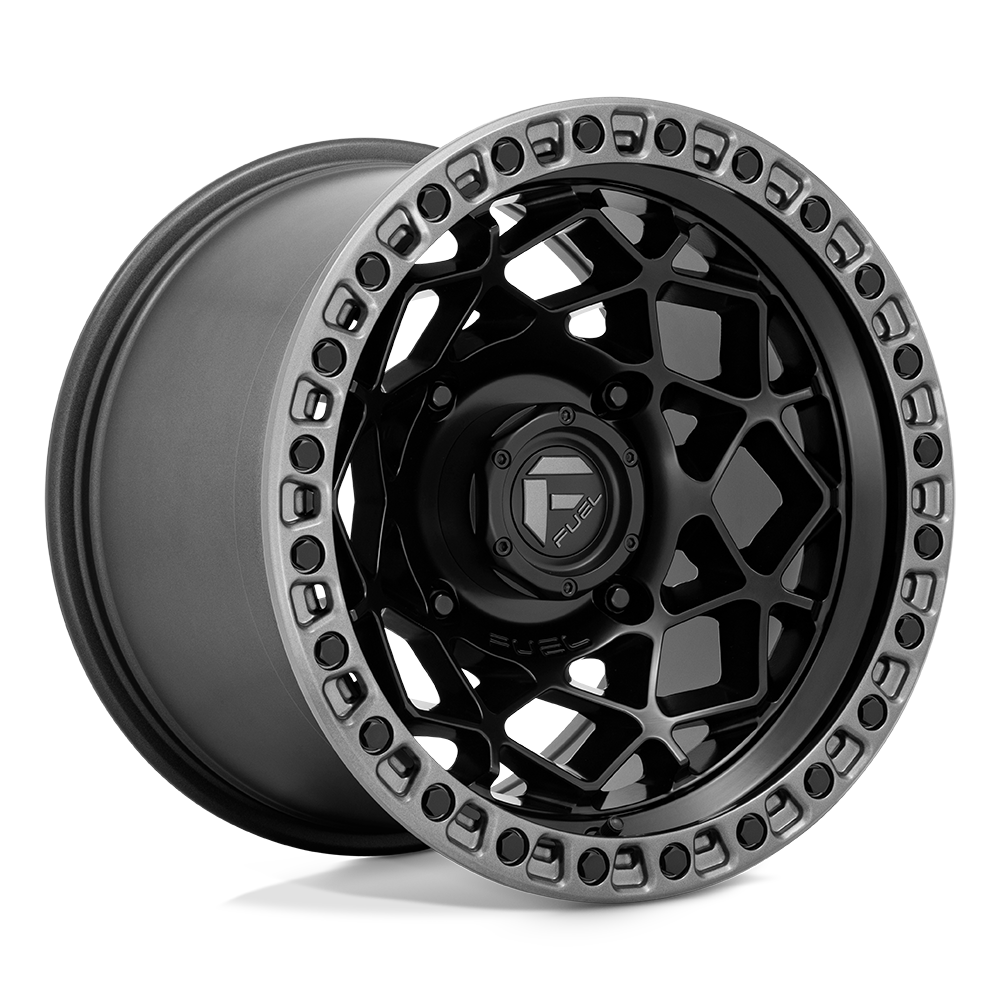 FUEL UTV OFF-ROAD D783 UNIT UTV 15X10 4X137 0 110.1 MATTE BLACK WITH GUNMETAL RING