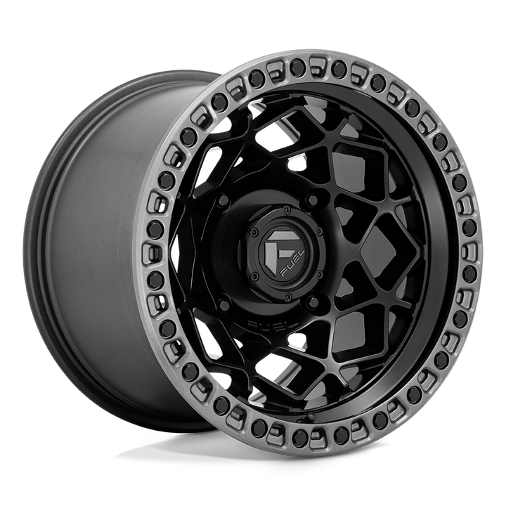 FUEL UTV OFF-ROAD D783 UNIT UTV 15X10 4X156 0 132 MATTE BLACK WITH GUNMETAL RING