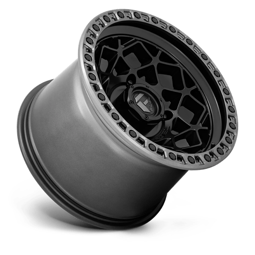 FUEL UTV OFF-ROAD D783 UNIT UTV 15X10 4X137 0 110.1 MATTE BLACK WITH GUNMETAL RING
