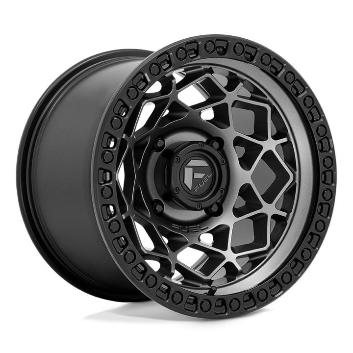 FUEL UTV OFF-ROAD D784 UNIT UTV 15X7 4X137 10 110.1 GUNMETAL WITH MATTE BLACK RING