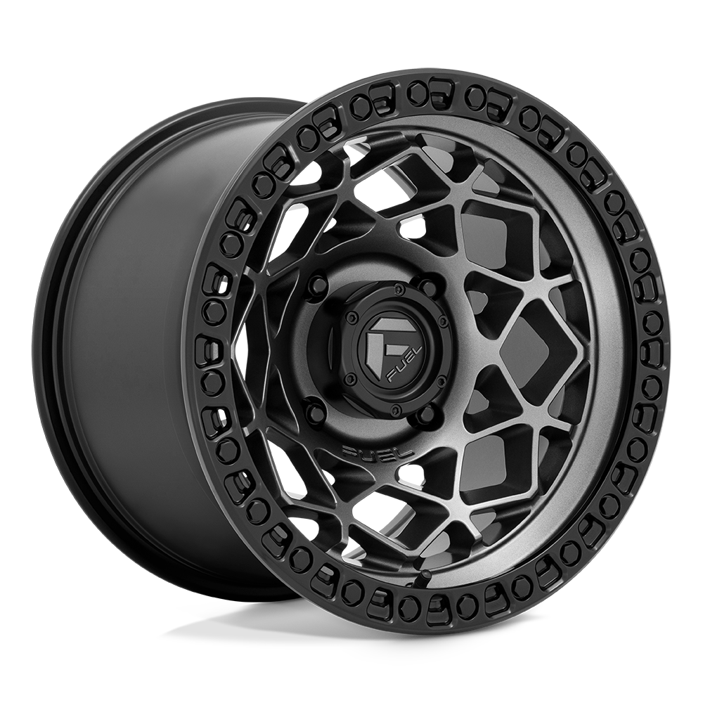 FUEL UTV OFF-ROAD D784 UNIT UTV 15X10 4X137 0 110.1 GUNMETAL WITH MATTE BLACK RING