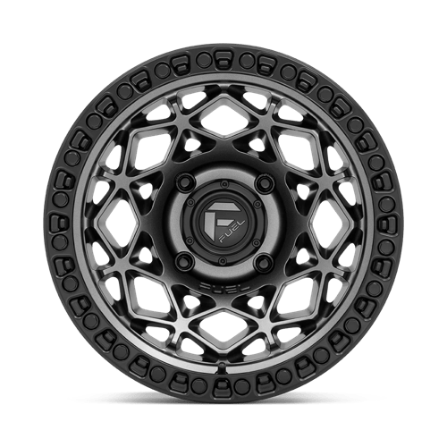 FUEL UTV OFF-ROAD D784 UNIT UTV 15X10 4X137 0 110.1 GUNMETAL WITH MATTE BLACK RING