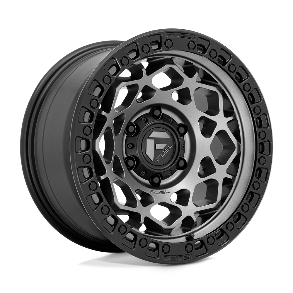 CARBURANT TOUT-TERRAIN D784 UNITÉ 17X9 6X139.7 1 106.1 GUNMETAL AVEC ANNEAU NOIR MAT