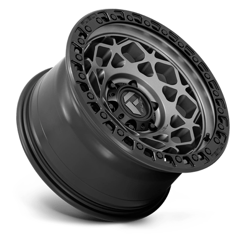 CARBURANT TOUT-TERRAIN D784 UNITÉ 17X9 6X135 -12 87.1 GUNMETAL AVEC ANNEAU NOIR MAT
