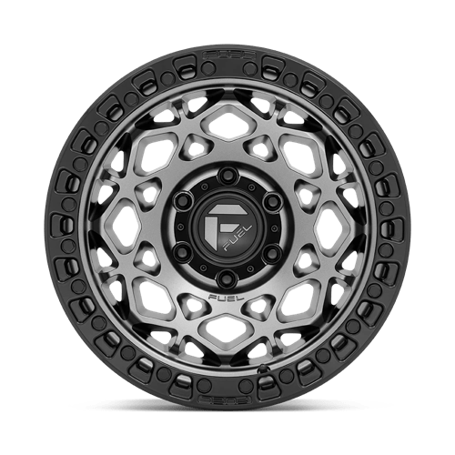 CARBURANT TOUT-TERRAIN D784 UNITÉ 17X9 6X139.7 1 106.1 GUNMETAL AVEC ANNEAU NOIR MAT