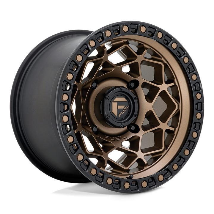 CARBURANT UTV OFF ROAD D785 UNITÉ UTV 15X7 4X137 10 110.1 BRONZE AVEC ANNEAU NOIR MAT