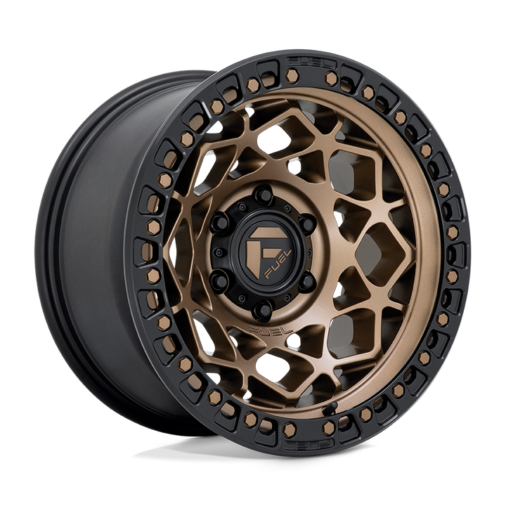 CARBURANT TOUT-TERRAIN D785 UNITÉ 17X9 6X139.7 1 106.1 BRONZE AVEC ANNEAU NOIR MAT