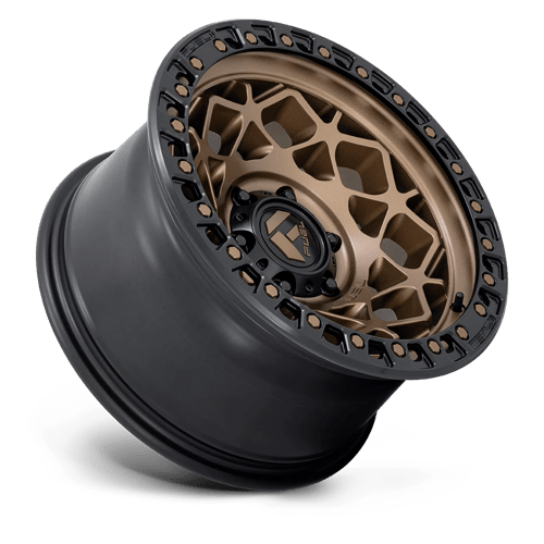 CARBURANT TOUT-TERRAIN D785 UNITÉ 17X9 6X139.7 -12 106.1 BRONZE AVEC ANNEAU NOIR MAT