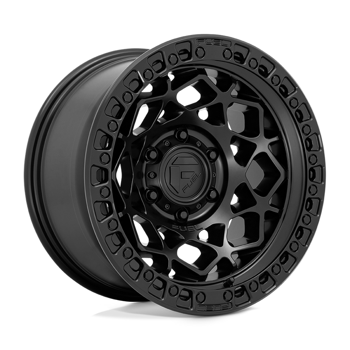 CARBURANT OFF-ROAD D786 UNITÉ 17X9 6X135 -12 87.1 NOIR MAT AVEC ANNEAU NOIR MAT