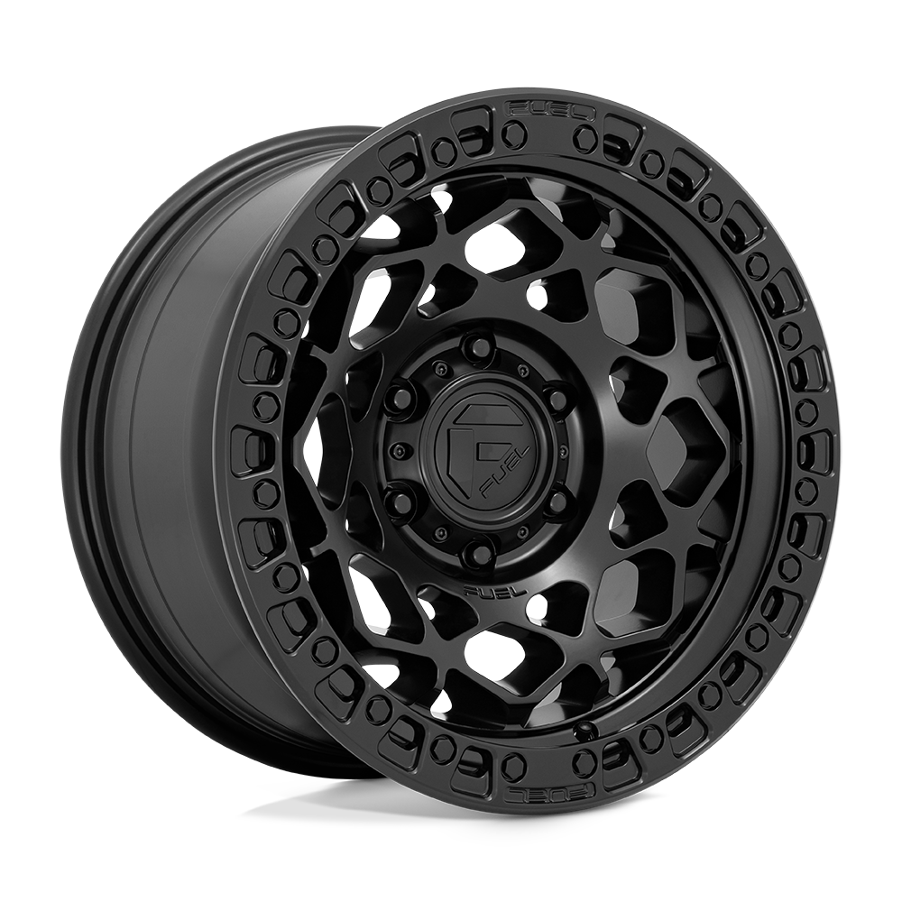 CARBURANT TOUT-TERRAIN D786 UNITÉ 17X9 6X114.3 1 66.06 NOIR MAT AVEC ANNEAU NOIR MAT