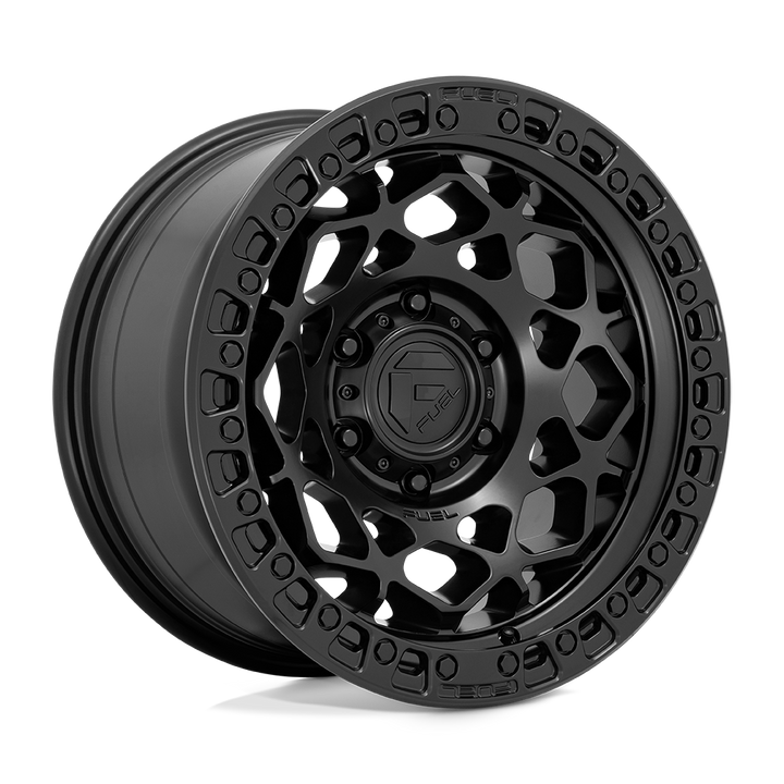 CARBURANT TOUT-TERRAIN D786 UNITÉ 17X9 6X139.7 1 106.1 NOIR MAT AVEC ANNEAU NOIR MAT