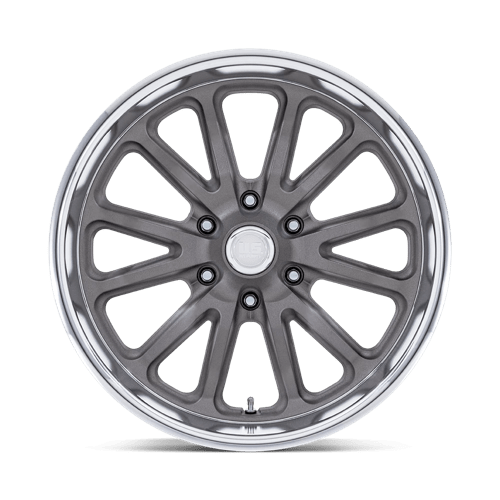 US Mag 1PC Uc145 Rambler 6 20x9.5 6x135 1 87.1 Matte Gunmetal W/ Diamond Cut Lip