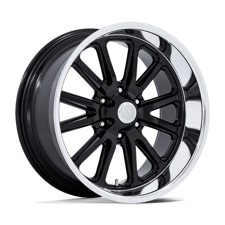 US Mag 1PC Uc145 Rambler 6 20x8 6x139.7 1 78.1 Gloss Black W/ Diamond Cut Lip