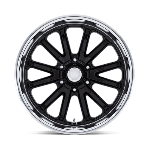 US Mag 1PC Uc145 Rambler 6 20x9.5 6x139.7 1 106.1 Gloss Black W/ Diamond Cut Lip