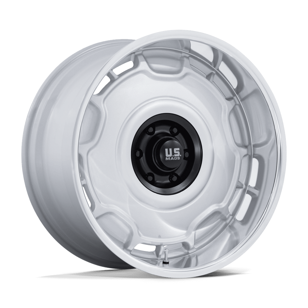 US Mag  Uc146 Arlington 22x9 6x139.7 15 106.1 Silver M-blk Center Dc-lip