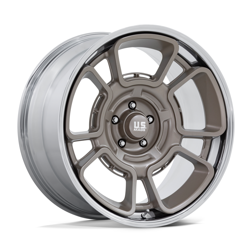 US Mag  Uc147 Flagstaff 22x9 5x127 15 78.1 Pewter Chrome Lip
