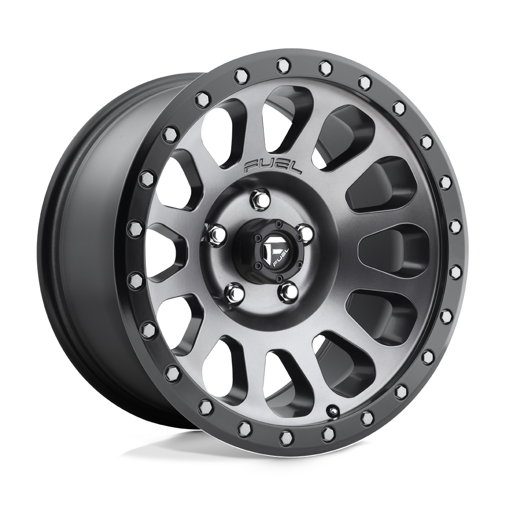 FUEL OFF-ROAD D601 VECTOR 18X9 8X165.1 1 125.1 ANNEAU DE PERLES NOIR GUN METAL MAT