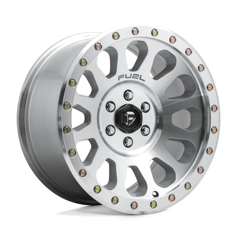 CARBURANT TOUT-TERRAIN D647 VECTOR 17X8.5 6X139.7 7 108 TAILLE DIAMANT USINÉ AVEC COUCHE TRANSPARENTE AVEC