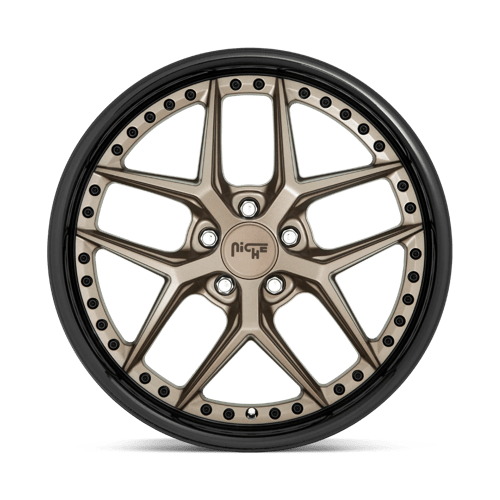 Niche 1pc M227 Vice 20x9 5x114.3 35 72.56 Matte Bronze Black Bead Ring