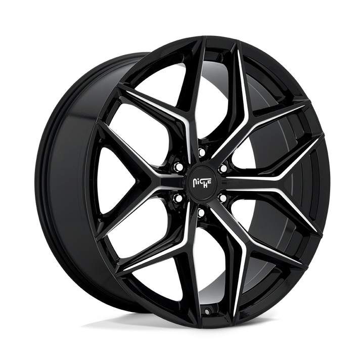 Niche 1pc M232 Vice Suv 24x10 6x135 30 87.1 Gloss Black Milled