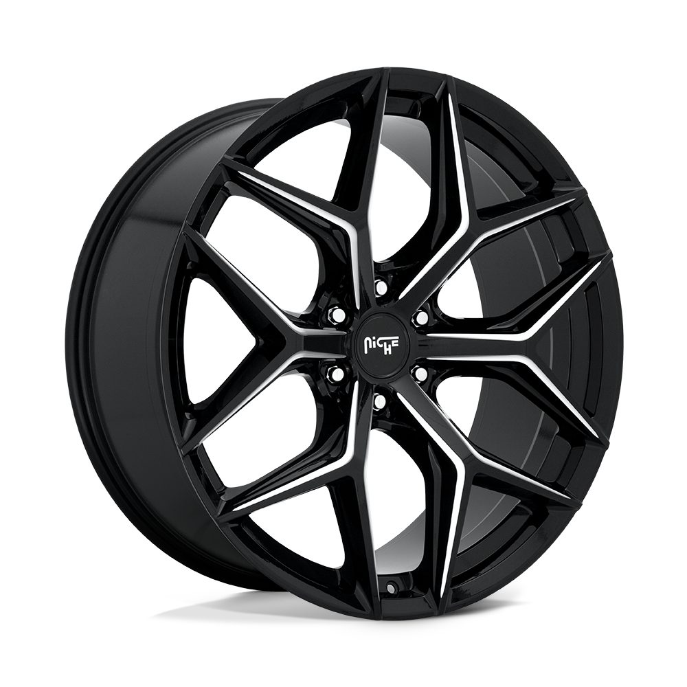 Niche 1pc M232 Vice Suv 24x10 6x135 30 87.1 Gloss Black Milled