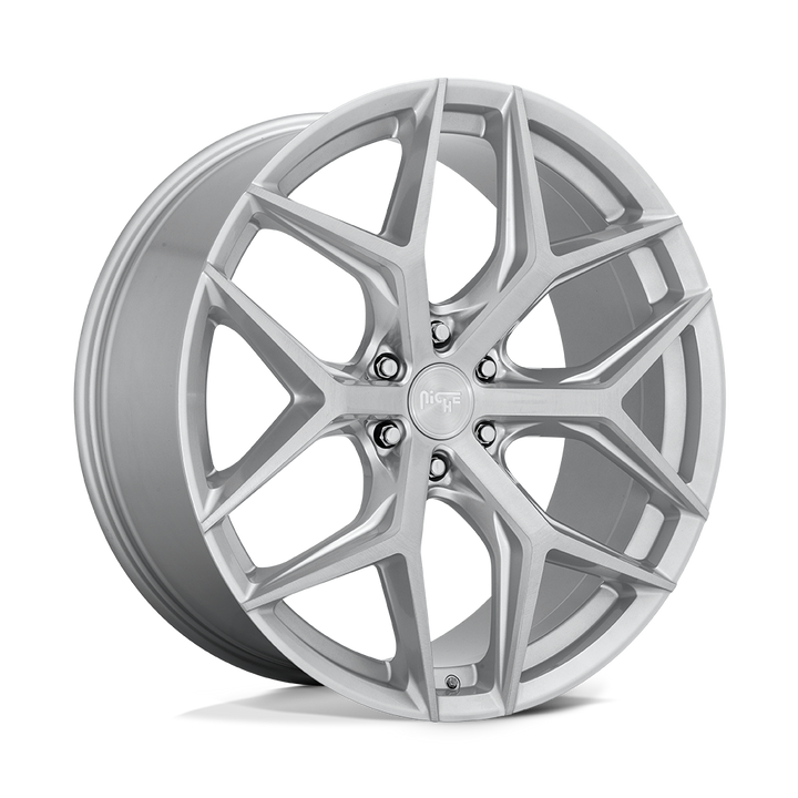 Niche 1pc M233 Vice Suv 24x10 6x135 30 87.1 Argent Brillant Brossé