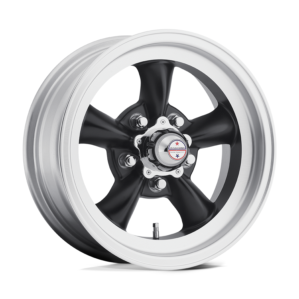 American Racing Vintage Vn105 Torq Thrust D 15x7 5x120.65 -6 83.06 Satin  Black Machined Lip