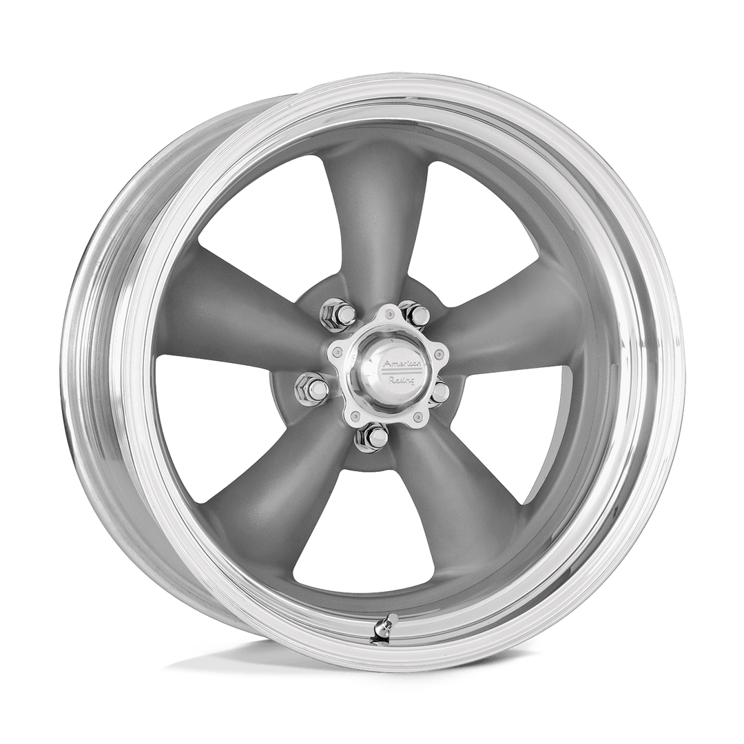 American Racing Vintage Vn205 Classic Torq Thrust Ii 18x8 5x127 32 78.3 Torq Thrust Gray Polish Lip