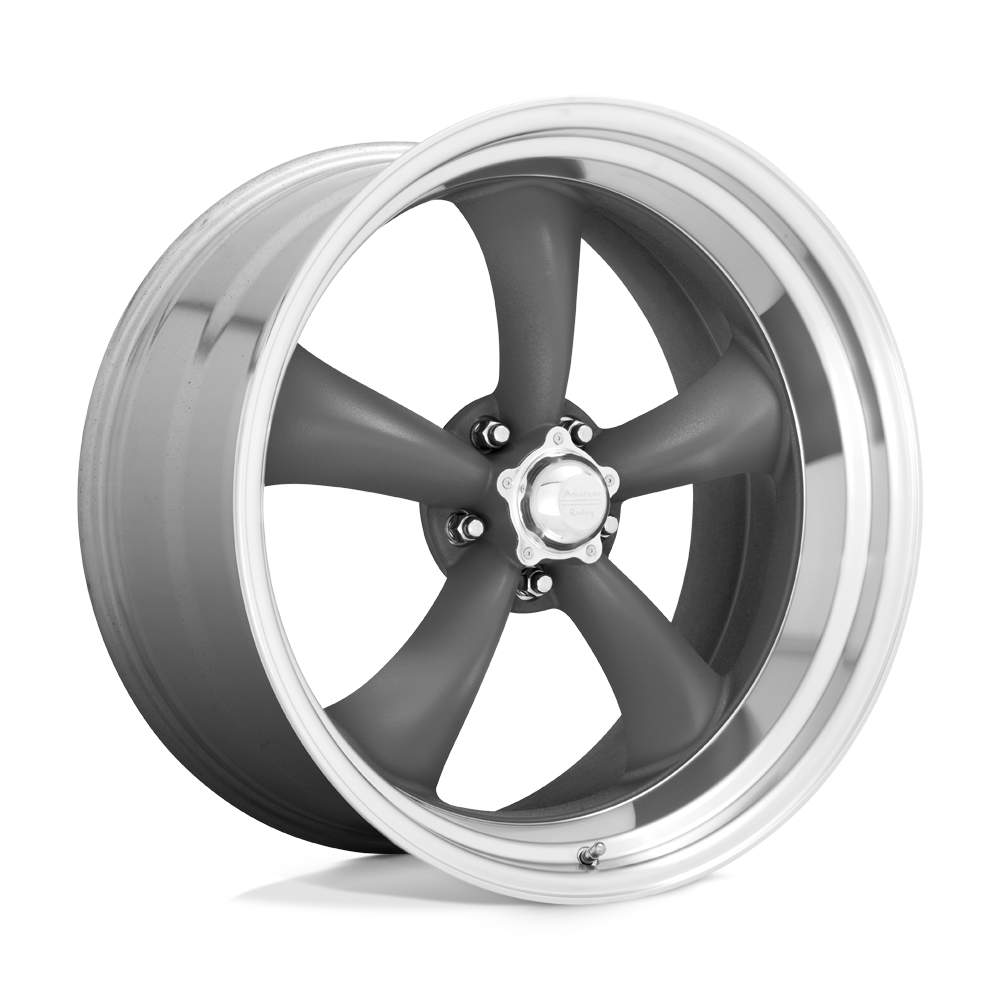 American Racing Vintage Vn215 Classic Torq Thrust Ii 14x6 5x120.65 -2 83.06 Mag Gris Lèvre Usinée