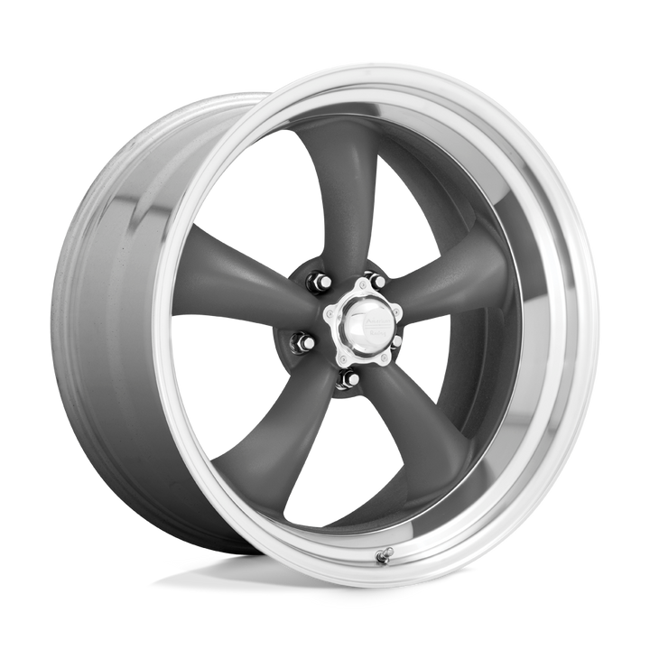 American Racing Vintage Vn215 Classic Torq Thrust Ii 22x9 5x127 15 83.06 Mag Gris Lèvre Usinée