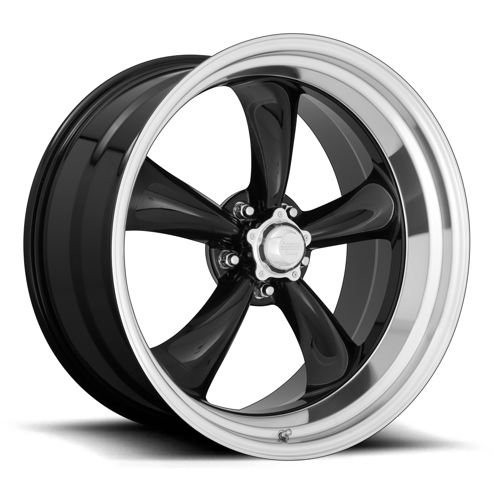 American Racing Vintage Vn315 Torq Thrust Ii 1 Pc 22x11 5x127 18 83.06 Gloss Black Machined Lip