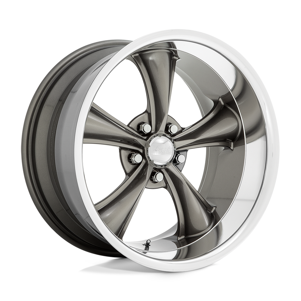 American Racing Vintage Vn338 Boss Tt 20x10 5x114.3 2 72.56 Graphite avec lèvre taillée en diamant