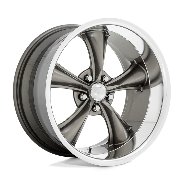 American Racing Vintage Vn338 Boss Tt 20x10 5x114.3 35 72.56 Graphite avec lèvre taillée en diamant
