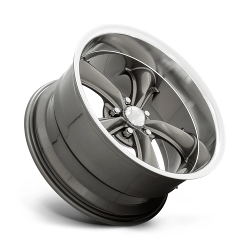 American Racing Vintage Vn338 Boss Tt 20x10 5x114.3 35 72.56 Graphite avec lèvre taillée en diamant
