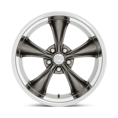 American Racing Vintage Vn338 Boss Tt 20x10 5x114.3 35 72.56 Graphite avec lèvre taillée en diamant