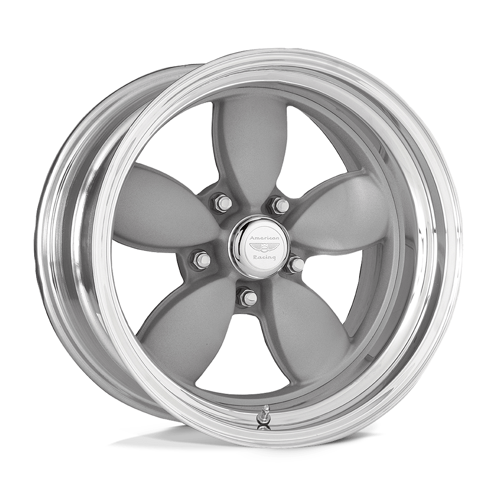 American Racing Vintage Vn402 Classic 200s 15x7 5x114.3 -6 83.06 Two-pc Mag Gray Polish Barrel