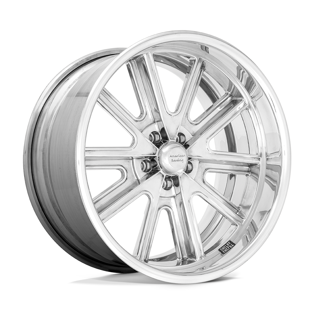 American Racing Vintage Vn407 Cobra 17x7 5x114.3 38 76.5 Two-pc Polished Polish Barrel