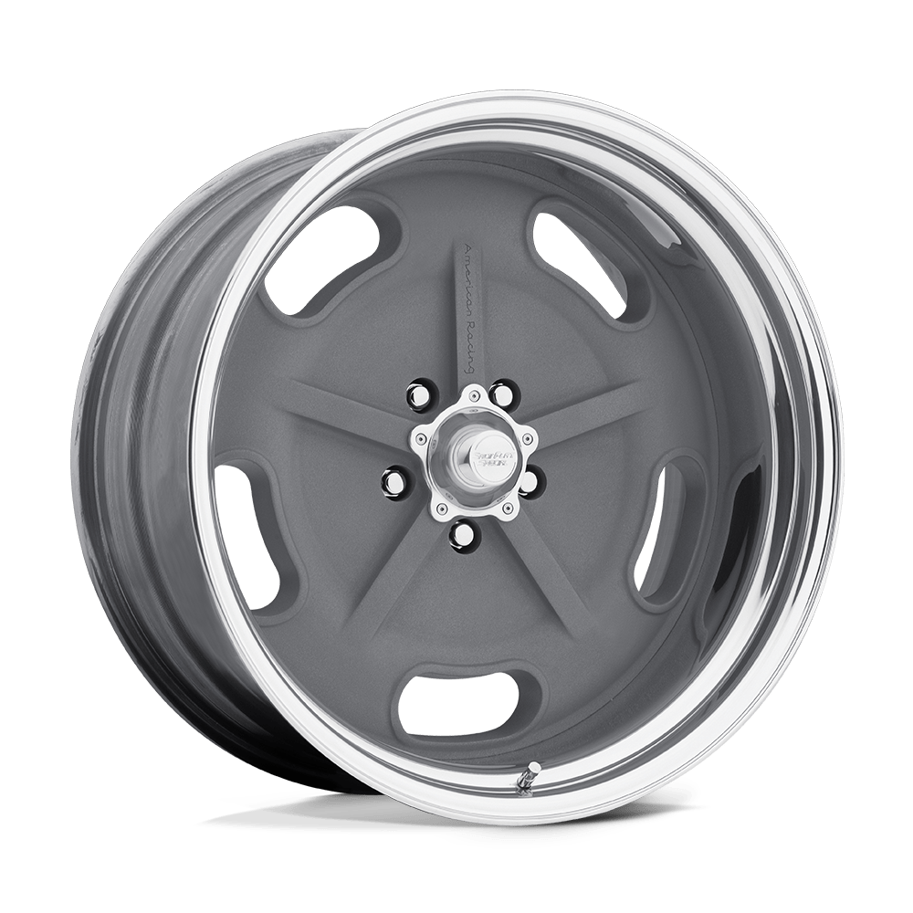 American Racing Vintage Vn470 Salt Flat 15x7 5x120.65 -13 83.1 Mag Gray Polished Barrel