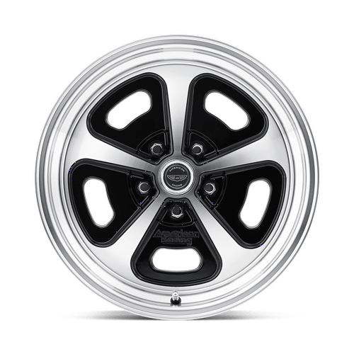 American Racing Vintage Vn501 500 Mono Cast 15x7 5x114.3 0 72.56 Noir Brillant Usiné