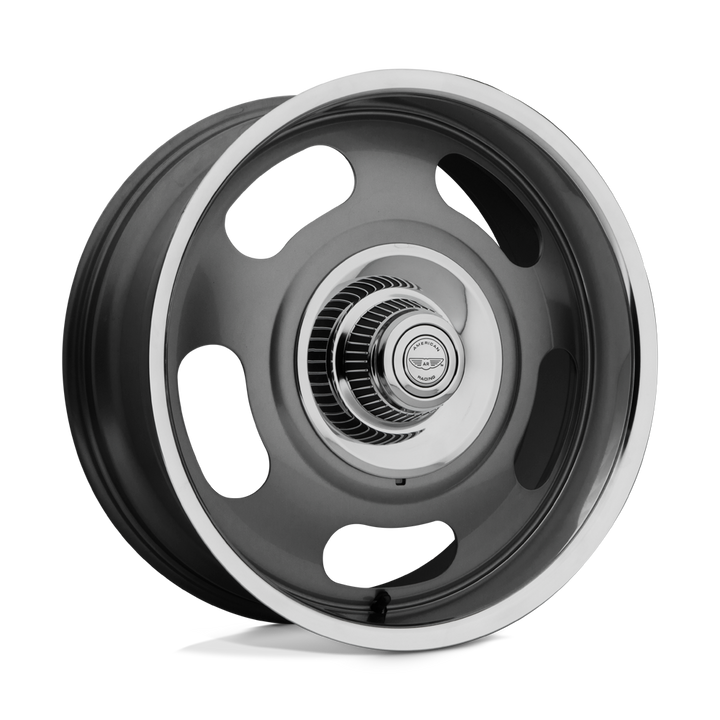 American Racing Vintage Vn506 17x9 5x120.65 / 5x127 0 78.1 Mag Grey Centre Lèvre Polie