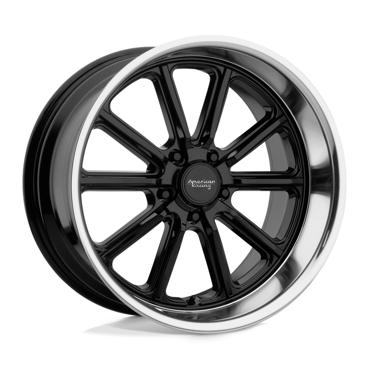 American Racing Vintage Vn507 Rodder 20x9.5 5x114.3 0 72.56 Lèvre Coupe Diamant Noir Brillant