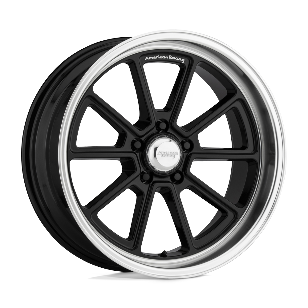 American Racing Vintage Vn510 Draft 18x8 5x120.65 0 72.56 Lèvre Coupe Diamant Noir Brillant