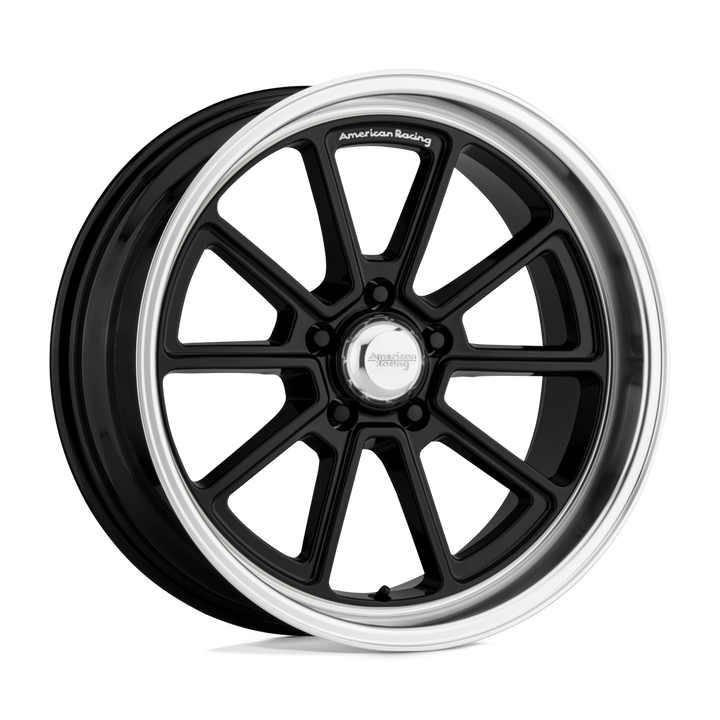 American Racing Vintage Vn510 Draft 20x10 5x127 6 78.1 Lèvre Coupe Diamant Noir Brillant