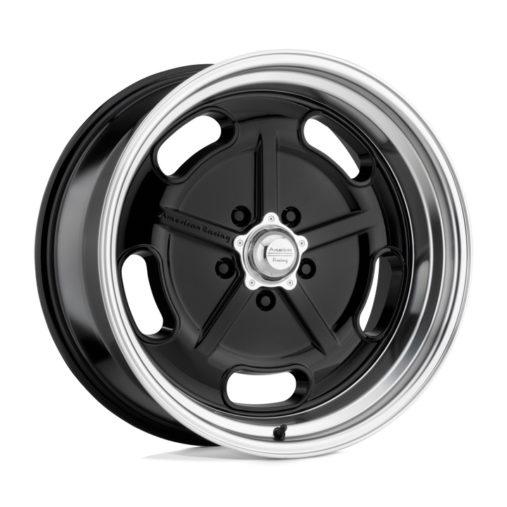 American Racing Vintage Vn511 Salt Flat 22x10.5 5x120.65 0 72.56 Lèvre Coupe Diamant Noir Brillant