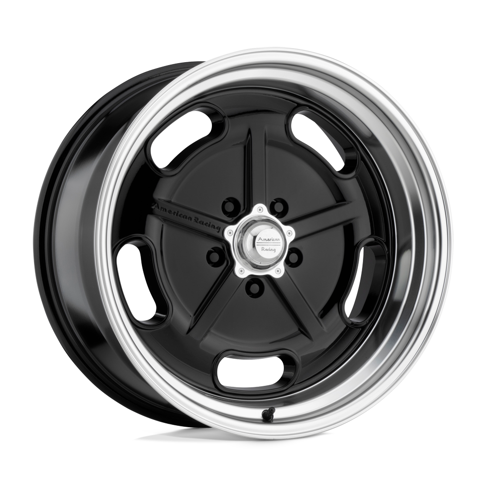 American Racing Vintage Vn511 Salt Flat 17x7 5x114.3 0 72.56 Lèvre Coupe Diamant Noir Brillant