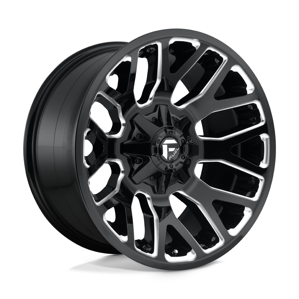 CARBURANT TOUT-TERRAIN D623 WARRIOR 20X10 5X114.3 / 5X127 -18 78.1 NOIR BRILLANT FRAISÉ