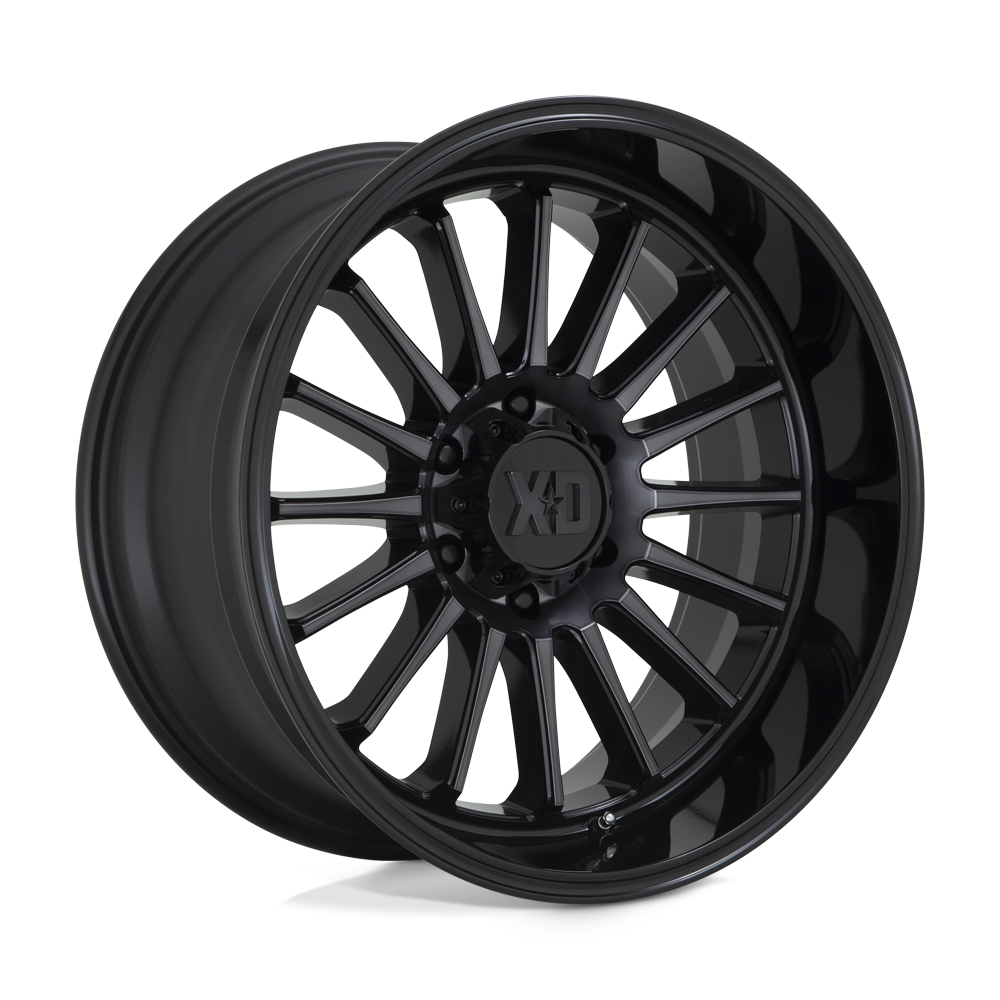 XD Wheels Xd857 Whiplash 20x10 5x139.7 -18 78.1 Noir Brillant Avec Teinte Grise