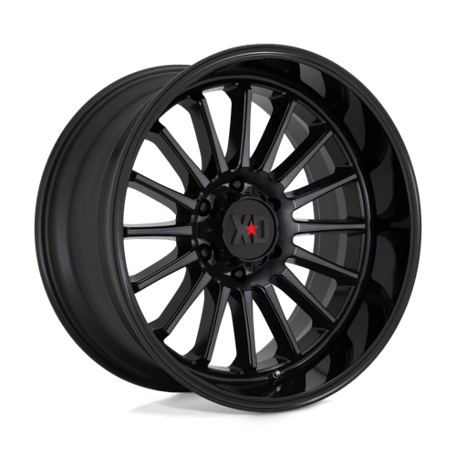 XD Wheels Xd857 Whiplash 20x9 6x139.7 0 106.1 Noir Brillant Avec Teinte Grise