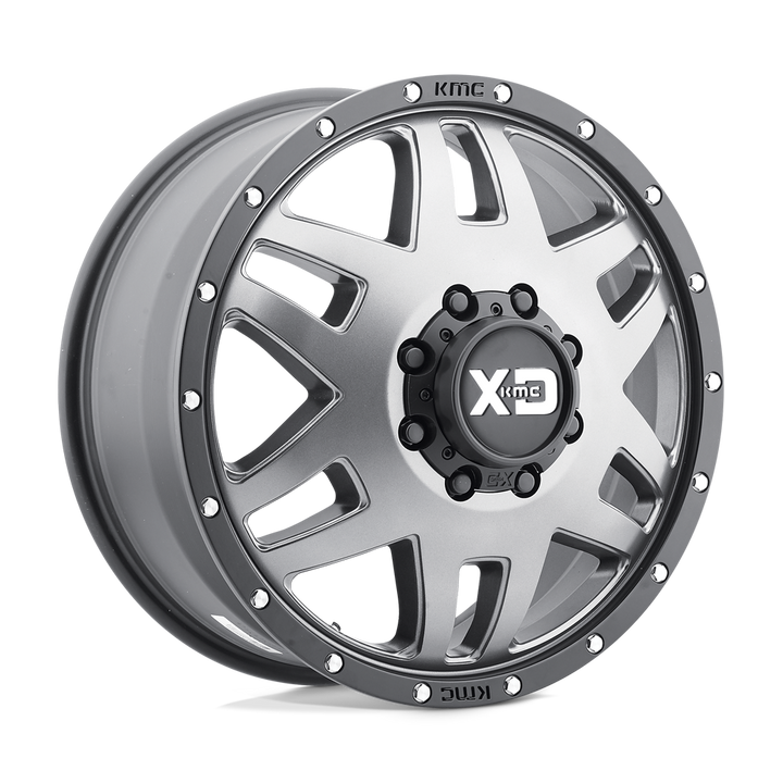 XD Xd130 Machete Dually 17x6.5 8x200 -140 142 Matte Gray Black Ring