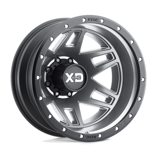 XD Xd130 Machete Dually 17x6.5 8x200 -140 142 Matte Gray Black Ring